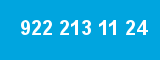 922 213 11 24 922 213 11 24